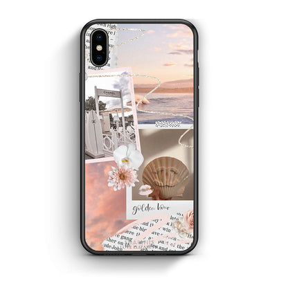iPhone X / Xs Golden Hour Θήκη Αγίου Βαλεντίνου από τη Smartfits με σχέδιο στο πίσω μέρος και μαύρο περίβλημα | Smartphone case with colorful back and black bezels by Smartfits