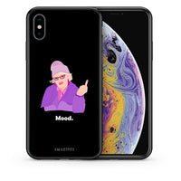 Thumbnail for Θήκη iPhone Xs Max Grandma Mood Black από τη Smartfits με σχέδιο στο πίσω μέρος και μαύρο περίβλημα | iPhone Xs Max Grandma Mood Black case with colorful back and black bezels