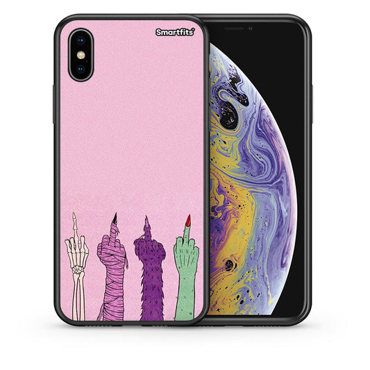 Θήκη iPhone Xs Max Halloween Be A Lady από τη Smartfits με σχέδιο στο πίσω μέρος και μαύρο περίβλημα | iPhone Xs Max Halloween Be A Lady case with colorful back and black bezels