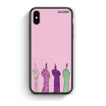 iPhone X / Xs Halloween Be A Lady Θήκη από τη Smartfits με σχέδιο στο πίσω μέρος και μαύρο περίβλημα | Smartphone case with colorful back and black bezels by Smartfits