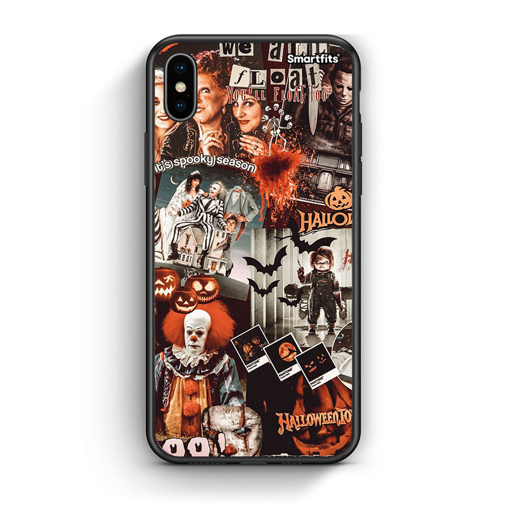 iPhone X / Xs Halloween Spooky Season Θήκη από τη Smartfits με σχέδιο στο πίσω μέρος και μαύρο περίβλημα | Smartphone case with colorful back and black bezels by Smartfits