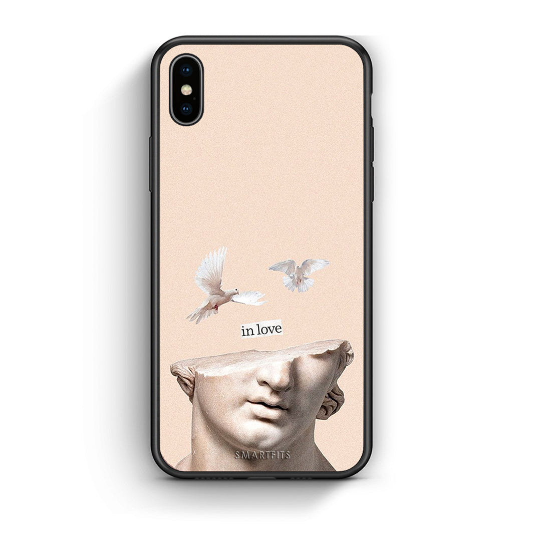 iPhone X/Xs In Love θήκη από τη Smartfits με σχέδιο στο πίσω μέρος και μαύρο περίβλημα | Smartphone case with colorful back and black bezels by Smartfits