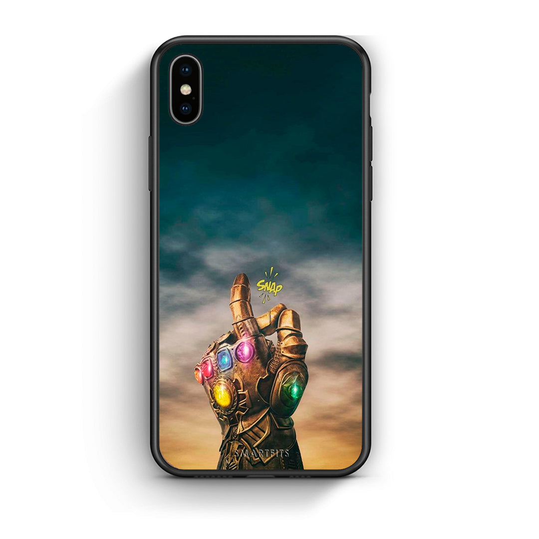 iphone xs max Infinity Snap θήκη από τη Smartfits με σχέδιο στο πίσω μέρος και μαύρο περίβλημα | Smartphone case with colorful back and black bezels by Smartfits