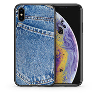 Thumbnail for Θήκη iPhone Xs Max Jeans Pocket από τη Smartfits με σχέδιο στο πίσω μέρος και μαύρο περίβλημα | iPhone Xs Max Jeans Pocket case with colorful back and black bezels
