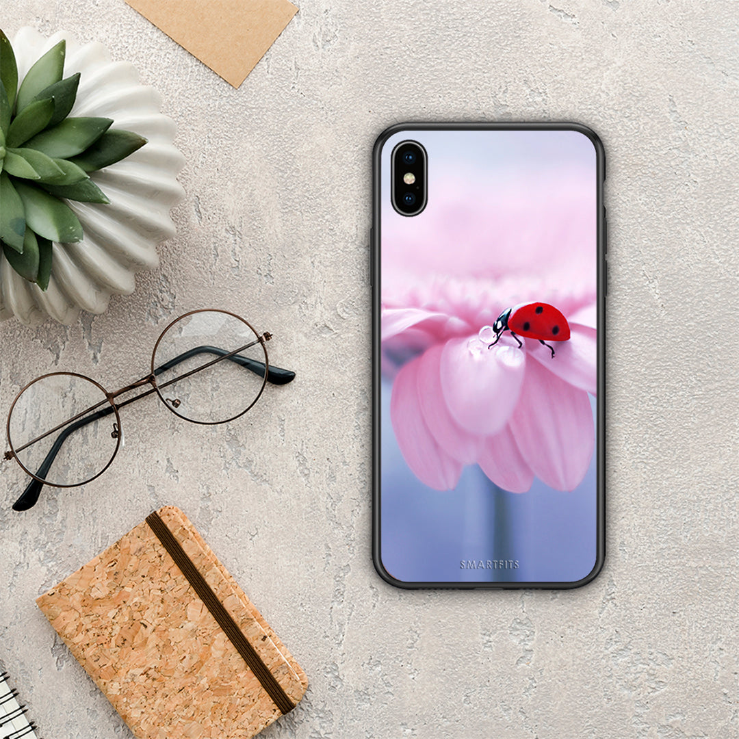 Ladybug Flower - iPhone X / Xs θήκη