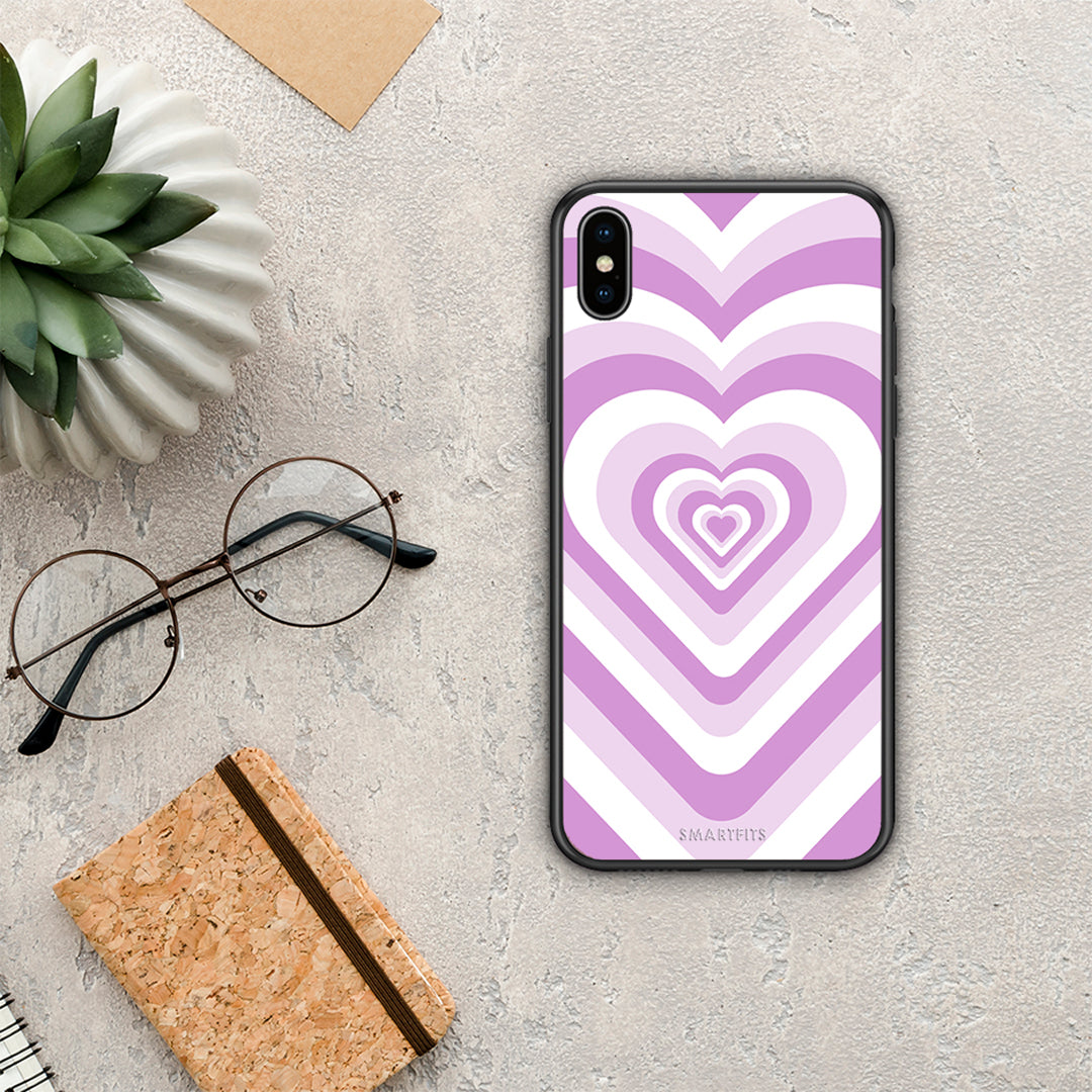 Lilac Hearts - iPhone Xs Max θήκη
