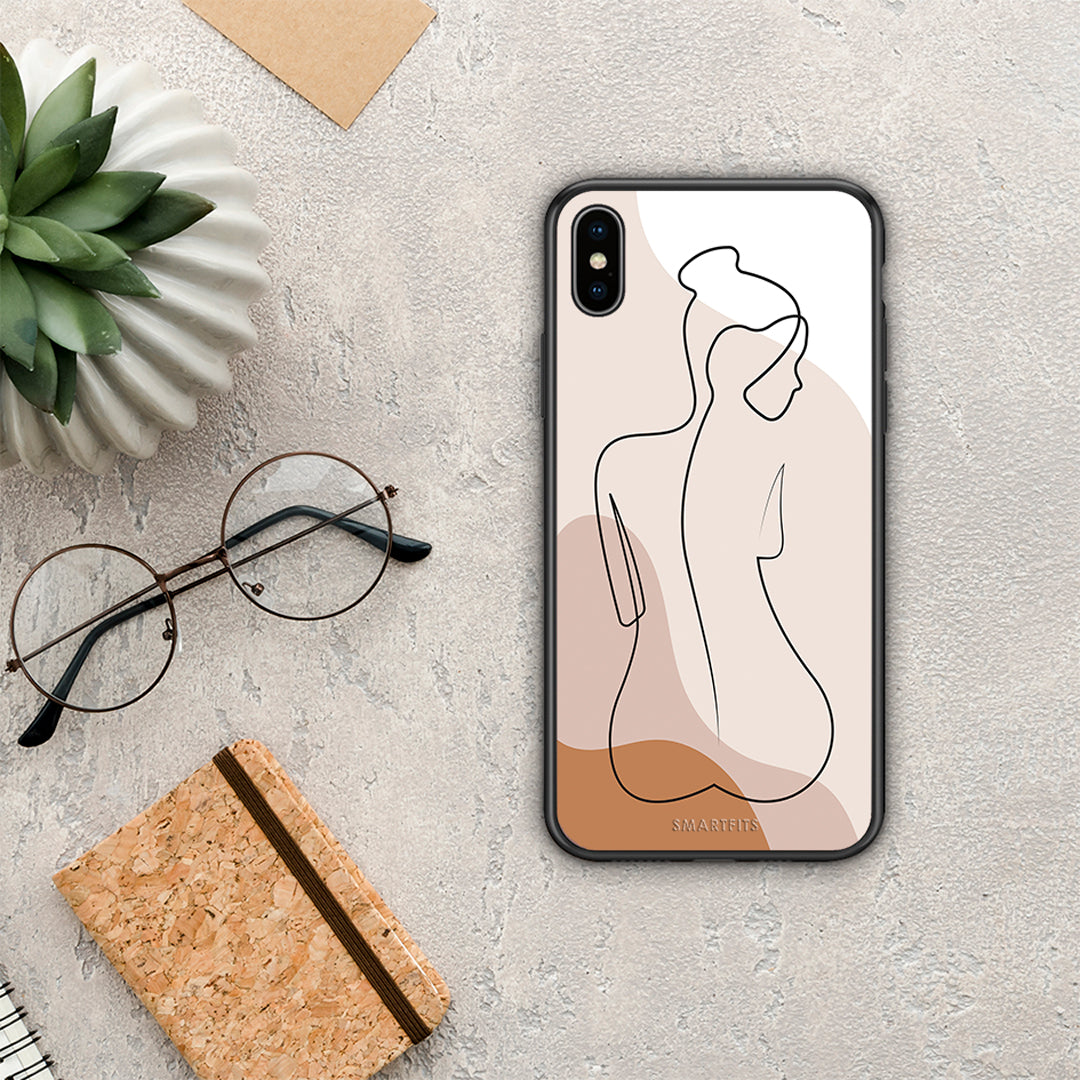 LineArt Woman - iPhone Xs Max θήκη