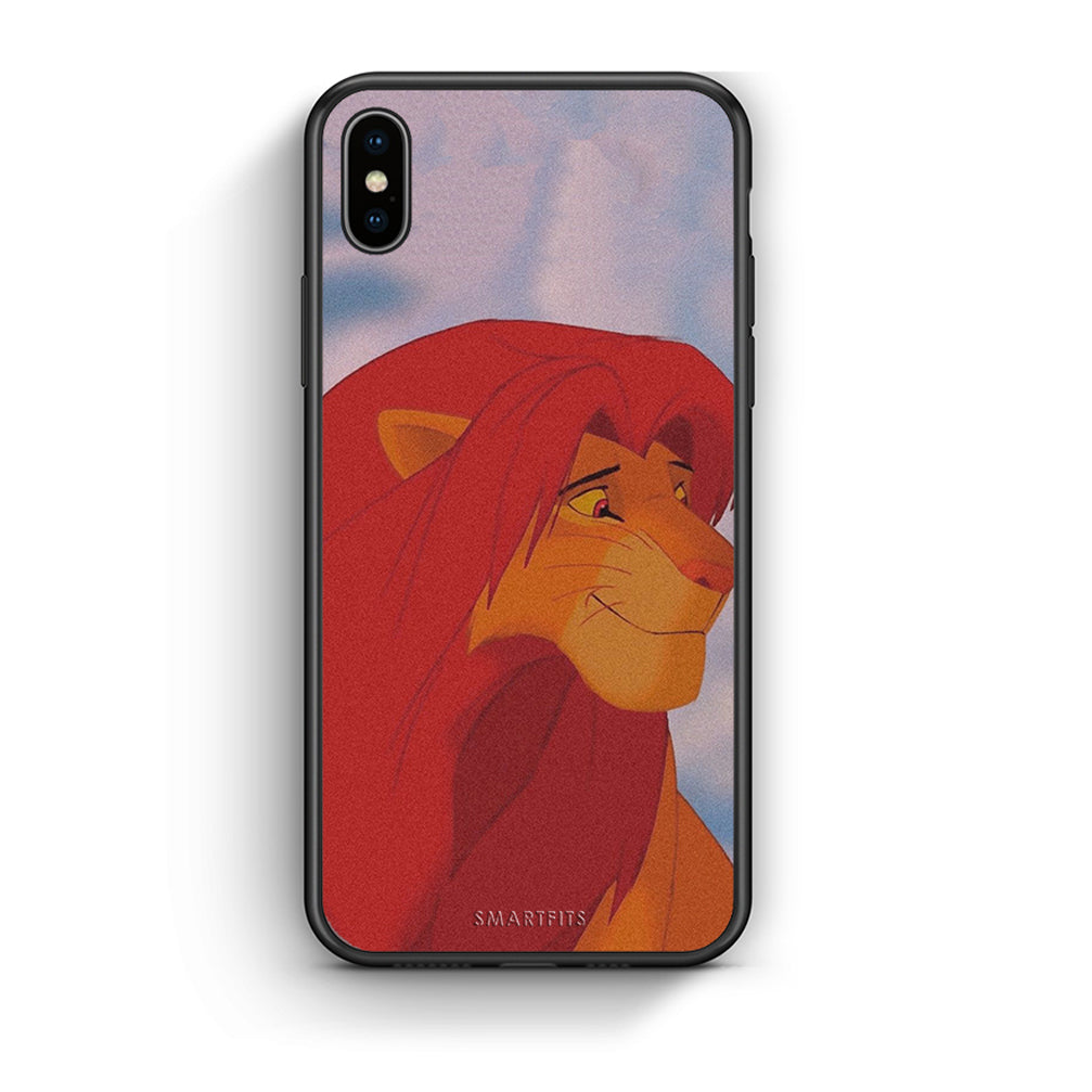 iphone xs max Lion Love 1 Θήκη Αγίου Βαλεντίνου από τη Smartfits με σχέδιο στο πίσω μέρος και μαύρο περίβλημα | Smartphone case with colorful back and black bezels by Smartfits
