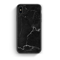 Thumbnail for iPhone X/Xs Marble Black θήκη από τη Smartfits με σχέδιο στο πίσω μέρος και μαύρο περίβλημα | Smartphone case with colorful back and black bezels by Smartfits