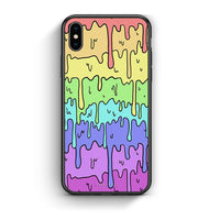 Thumbnail for iphone xs max Melting Rainbow θήκη από τη Smartfits με σχέδιο στο πίσω μέρος και μαύρο περίβλημα | Smartphone case with colorful back and black bezels by Smartfits