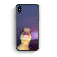 Thumbnail for iphone xs max Meme Duck θήκη από τη Smartfits με σχέδιο στο πίσω μέρος και μαύρο περίβλημα | Smartphone case with colorful back and black bezels by Smartfits