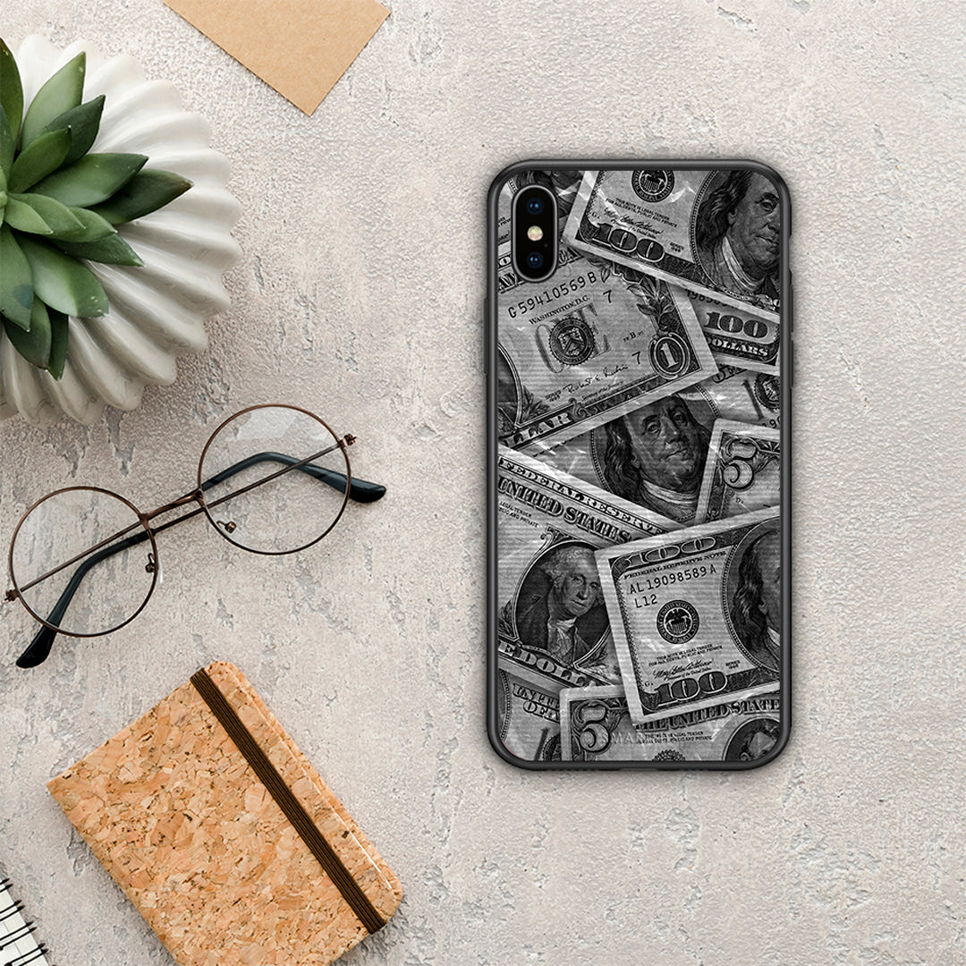 Money Dollars - iPhone Xs Max θήκη