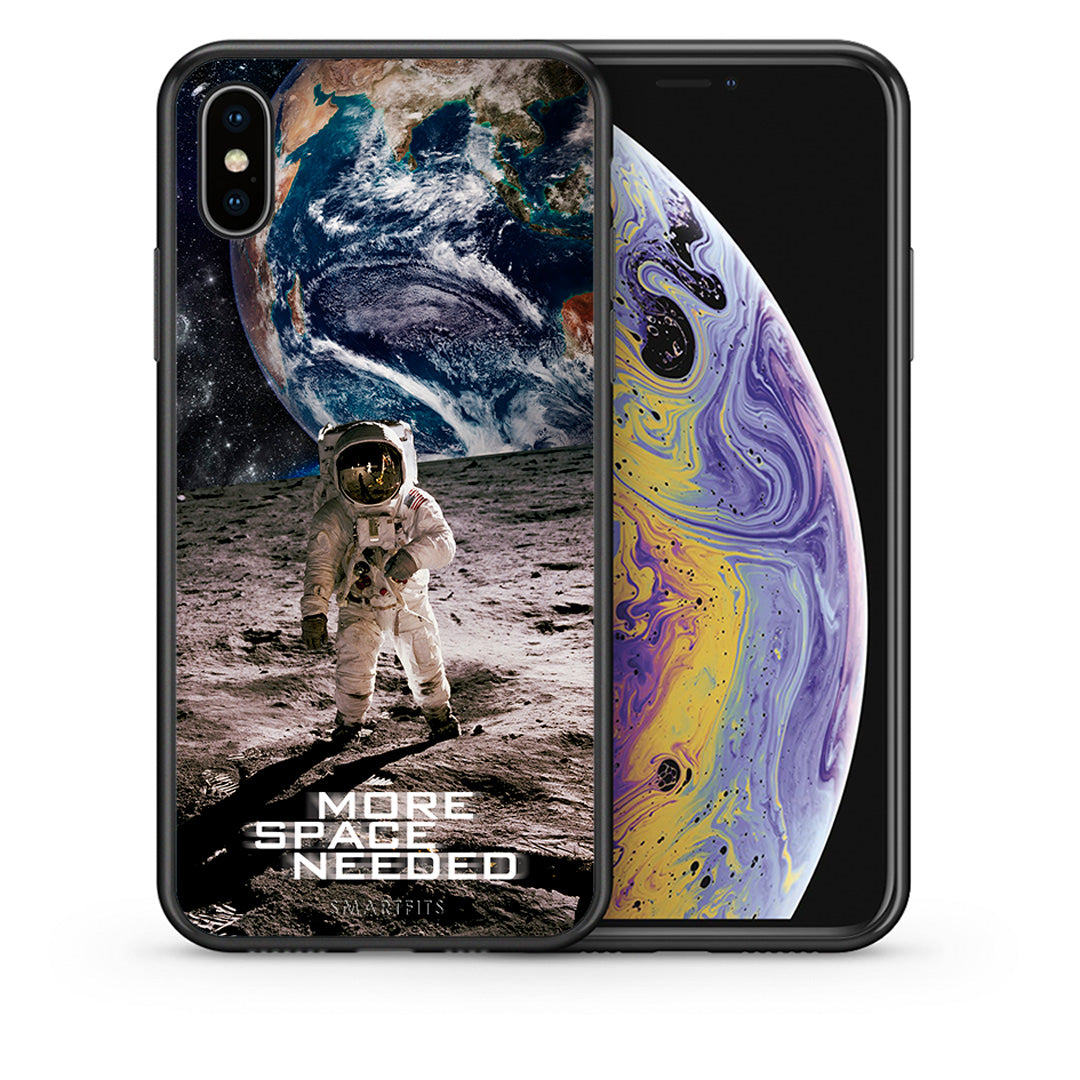 Θήκη iPhone Xs Max More Space από τη Smartfits με σχέδιο στο πίσω μέρος και μαύρο περίβλημα | iPhone Xs Max More Space case with colorful back and black bezels