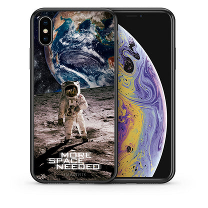 Θήκη iPhone Xs Max More Space από τη Smartfits με σχέδιο στο πίσω μέρος και μαύρο περίβλημα | iPhone Xs Max More Space case with colorful back and black bezels