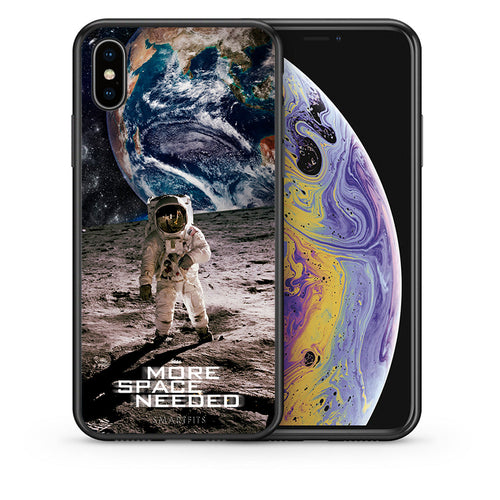 Θήκη iPhone Xs Max More Space από τη Smartfits με σχέδιο στο πίσω μέρος και μαύρο περίβλημα | iPhone Xs Max More Space case with colorful back and black bezels