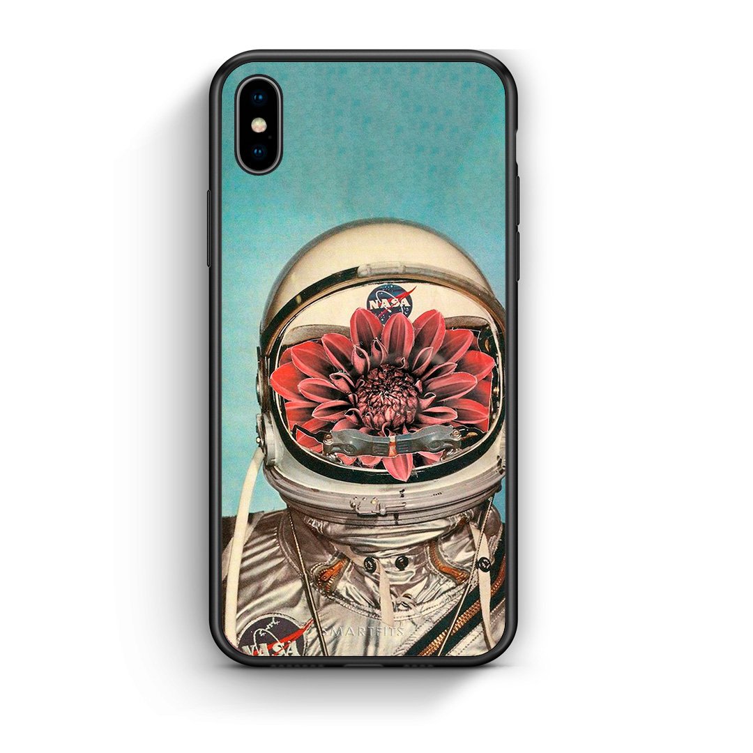 iPhone X/Xs Nasa Bloom θήκη από τη Smartfits με σχέδιο στο πίσω μέρος και μαύρο περίβλημα | Smartphone case with colorful back and black bezels by Smartfits