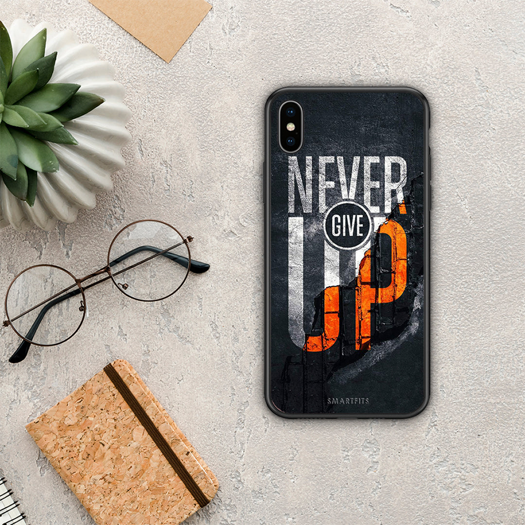 Never Give Up - iPhone X / Xs θήκη