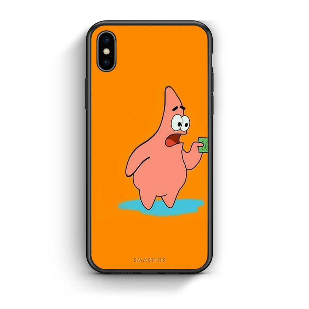 iPhone X / Xs No Money 1 Θήκη Αγίου Βαλεντίνου από τη Smartfits με σχέδιο στο πίσω μέρος και μαύρο περίβλημα | Smartphone case with colorful back and black bezels by Smartfits