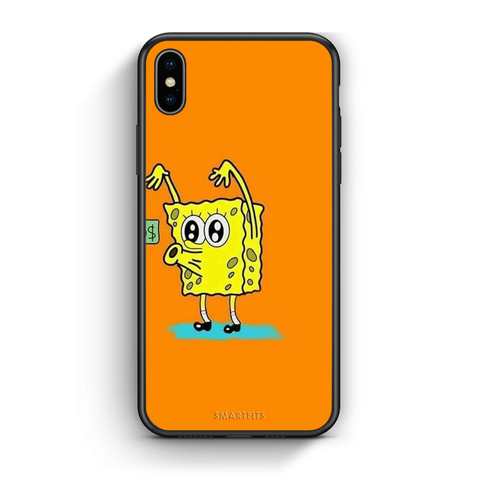 iphone xs max No Money 2 Θήκη Αγίου Βαλεντίνου από τη Smartfits με σχέδιο στο πίσω μέρος και μαύρο περίβλημα | Smartphone case with colorful back and black bezels by Smartfits