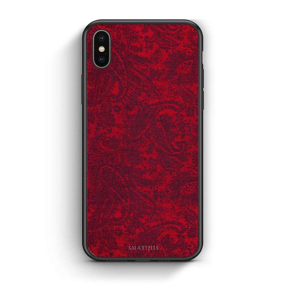 iphone xs max Paisley Cashmere θήκη από τη Smartfits με σχέδιο στο πίσω μέρος και μαύρο περίβλημα | Smartphone case with colorful back and black bezels by Smartfits