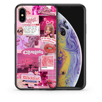 Thumbnail for Θήκη Αγίου Βαλεντίνου iPhone Xs Max Pink Love από τη Smartfits με σχέδιο στο πίσω μέρος και μαύρο περίβλημα | iPhone Xs Max Pink Love case with colorful back and black bezels