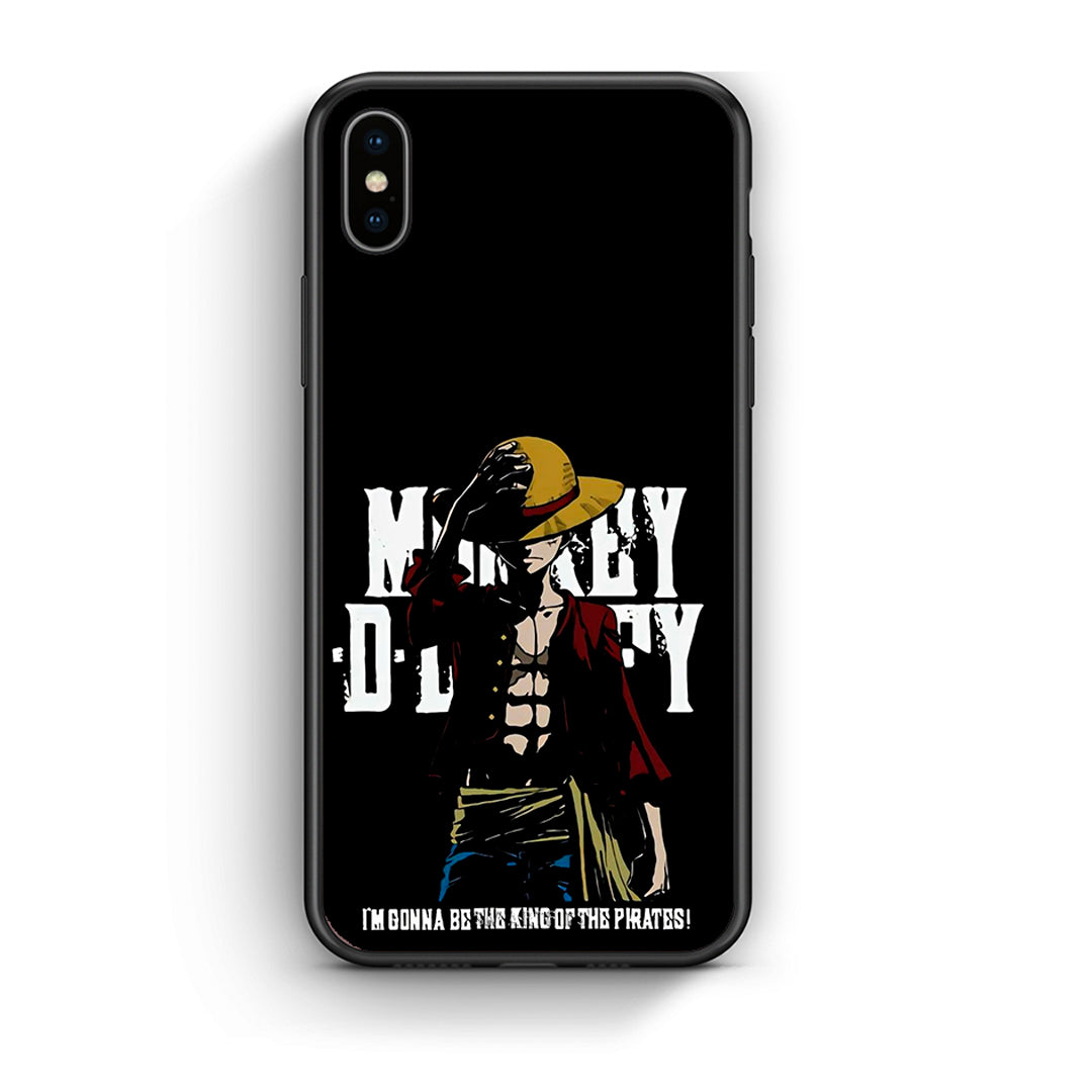 iphone xs max Pirate King θήκη από τη Smartfits με σχέδιο στο πίσω μέρος και μαύρο περίβλημα | Smartphone case with colorful back and black bezels by Smartfits