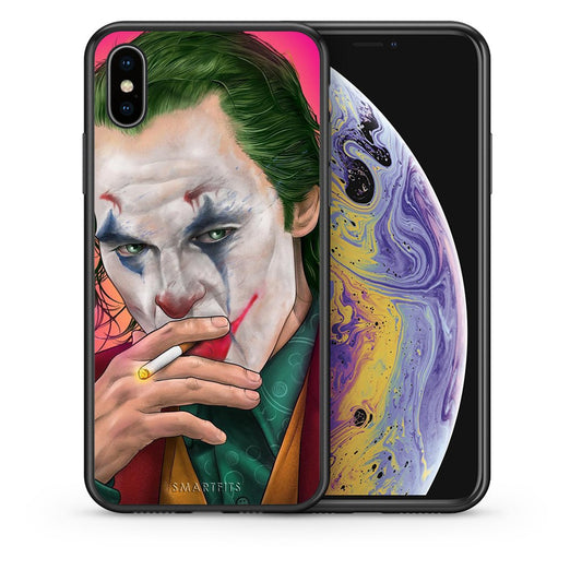 Θήκη iPhone Xs Max JokesOnU PopArt από τη Smartfits με σχέδιο στο πίσω μέρος και μαύρο περίβλημα | iPhone Xs Max JokesOnU PopArt case with colorful back and black bezels
