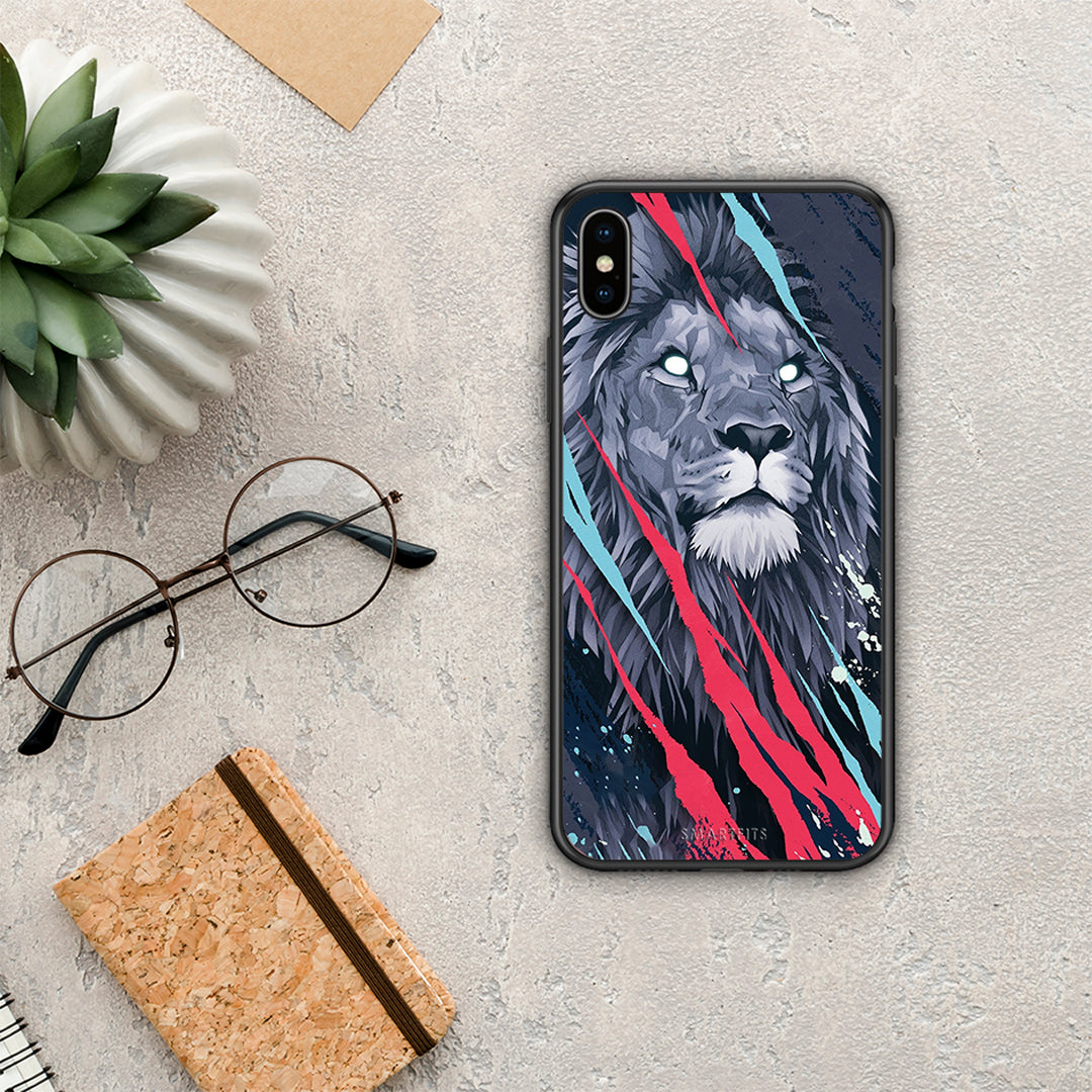 PopArt Lion Designer - iPhone X / Xs θήκη