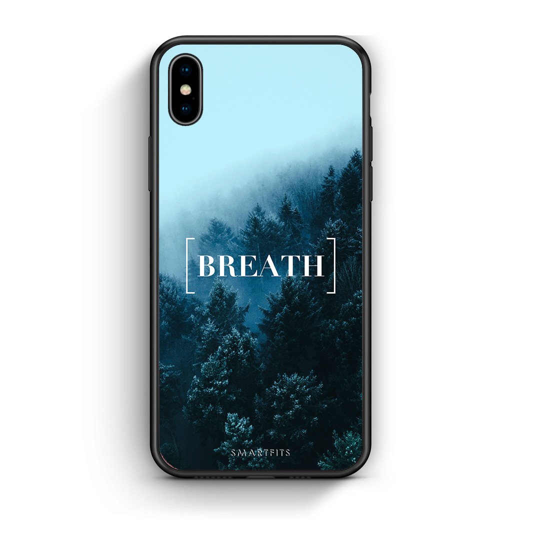 4 - iphone xs max Breath Quote case, cover, bumper