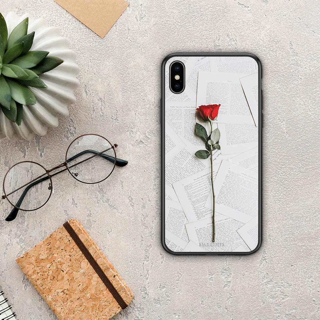 Red Rose - iPhone Xs Max θήκη
