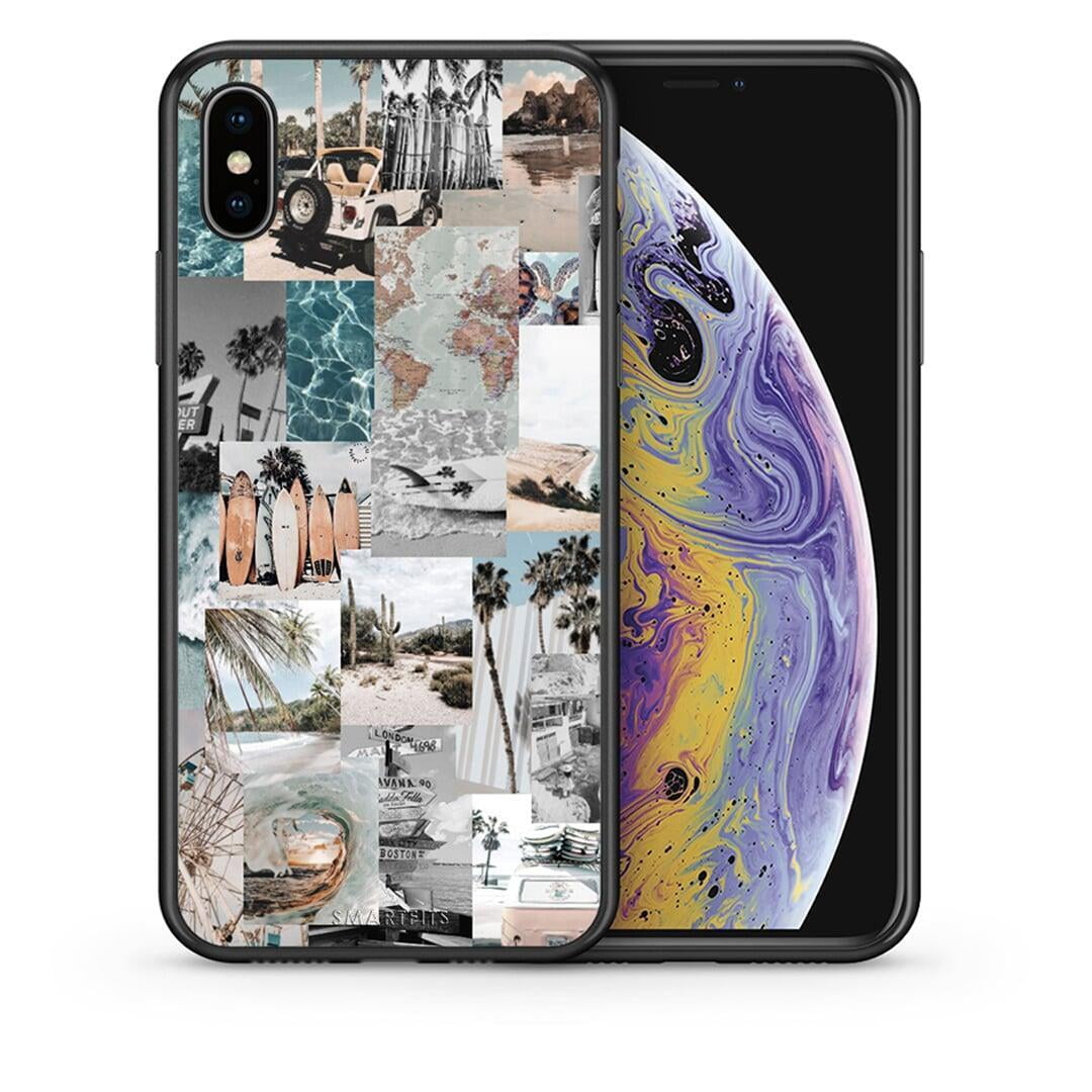 Θήκη iPhone Xs Max Retro Beach Life από τη Smartfits με σχέδιο στο πίσω μέρος και μαύρο περίβλημα | iPhone Xs Max Retro Beach Life case with colorful back and black bezels