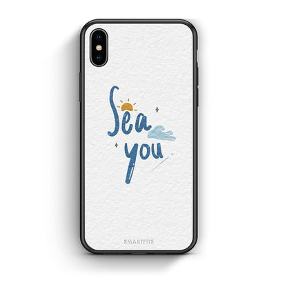 iphone xs max Sea You Θήκη από τη Smartfits με σχέδιο στο πίσω μέρος και μαύρο περίβλημα | Smartphone case with colorful back and black bezels by Smartfits