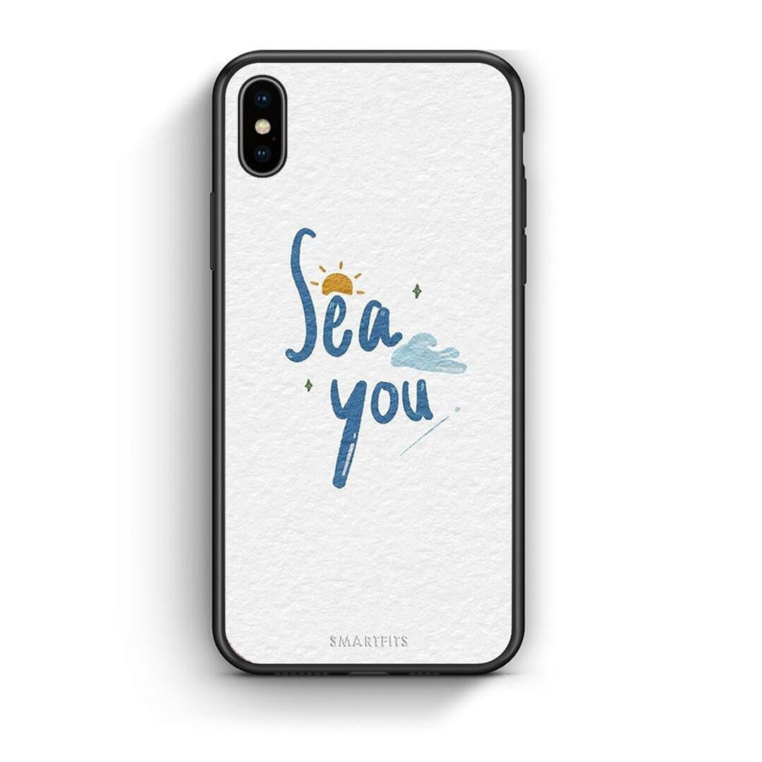 iPhone X / Xs Sea You Θήκη από τη Smartfits με σχέδιο στο πίσω μέρος και μαύρο περίβλημα | Smartphone case with colorful back and black bezels by Smartfits