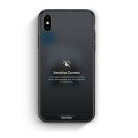 Thumbnail for iphone xs max Sensitive Content θήκη από τη Smartfits με σχέδιο στο πίσω μέρος και μαύρο περίβλημα | Smartphone case with colorful back and black bezels by Smartfits