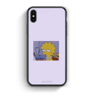 iPhone X/Xs So Happy θήκη από τη Smartfits με σχέδιο στο πίσω μέρος και μαύρο περίβλημα | Smartphone case with colorful back and black bezels by Smartfits