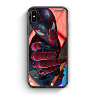 Thumbnail for iPhone X / Xs Spider Hand Θήκη από τη Smartfits με σχέδιο στο πίσω μέρος και μαύρο περίβλημα | Smartphone case with colorful back and black bezels by Smartfits