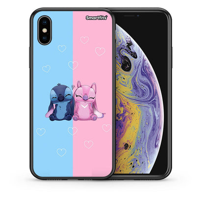 Θήκη iPhone Xs Max Stitch And Angel από τη Smartfits με σχέδιο στο πίσω μέρος και μαύρο περίβλημα | iPhone Xs Max Stitch And Angel case with colorful back and black bezels