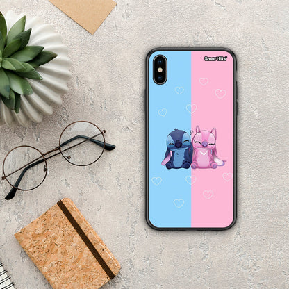 Stitch And Angel - iPhone X / Xs θήκη