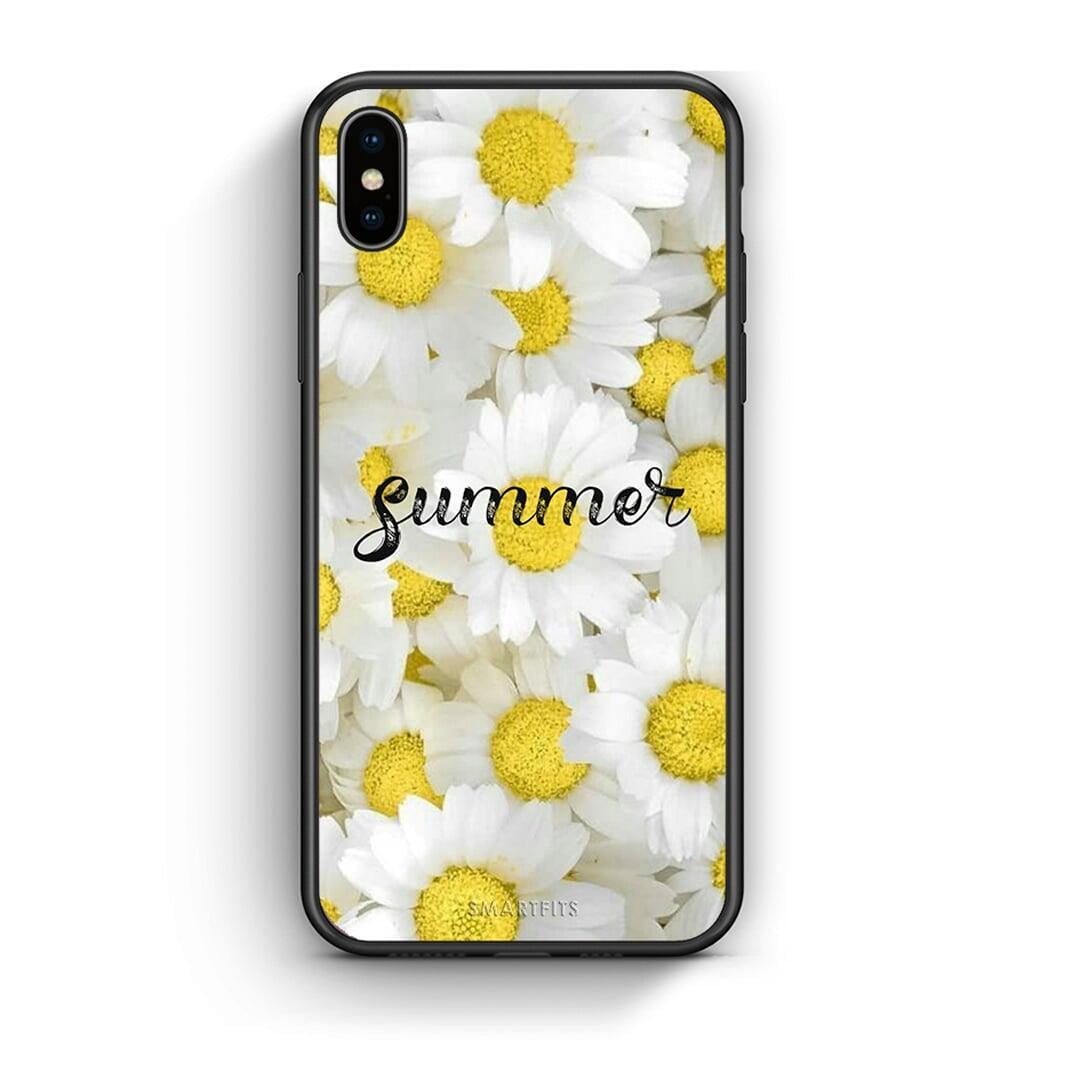 iphone xs max Summer Daisies Θήκη από τη Smartfits με σχέδιο στο πίσω μέρος και μαύρο περίβλημα | Smartphone case with colorful back and black bezels by Smartfits