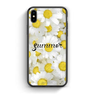 Thumbnail for iPhone X / Xs Summer Daisies Θήκη από τη Smartfits με σχέδιο στο πίσω μέρος και μαύρο περίβλημα | Smartphone case with colorful back and black bezels by Smartfits
