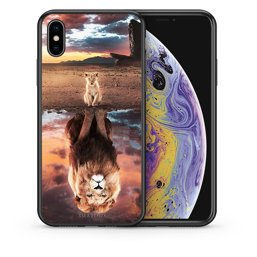 Θήκη Αγίου Βαλεντίνου iPhone X / Xs Sunset Dreams από τη Smartfits με σχέδιο στο πίσω μέρος και μαύρο περίβλημα | iPhone X / Xs Sunset Dreams case with colorful back and black bezels