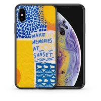 Thumbnail for Θήκη iPhone Xs Max Sunset Memories από τη Smartfits με σχέδιο στο πίσω μέρος και μαύρο περίβλημα | iPhone Xs Max Sunset Memories case with colorful back and black bezels