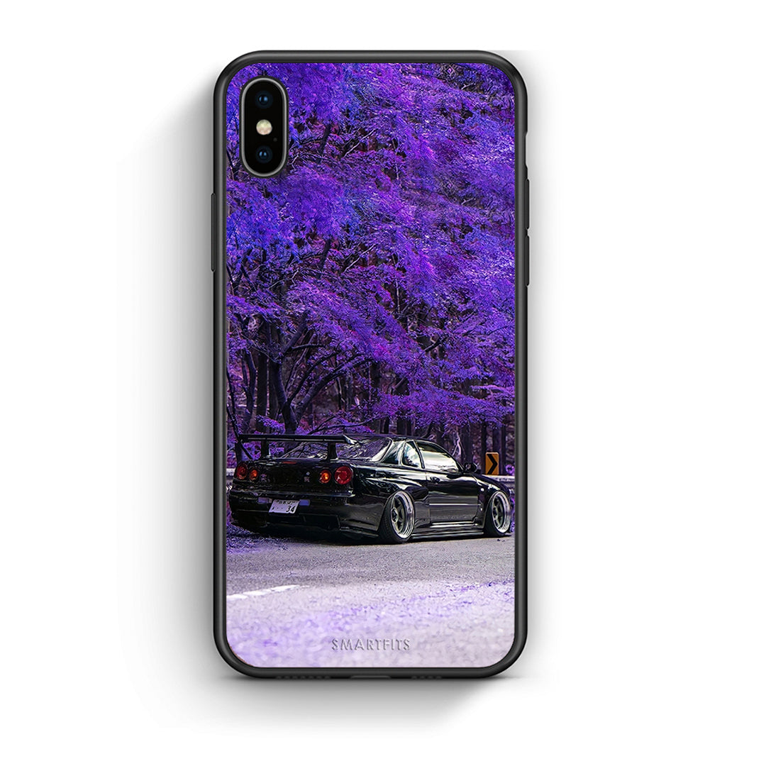 iPhone X / Xs Super Car Θήκη Αγίου Βαλεντίνου από τη Smartfits με σχέδιο στο πίσω μέρος και μαύρο περίβλημα | Smartphone case with colorful back and black bezels by Smartfits