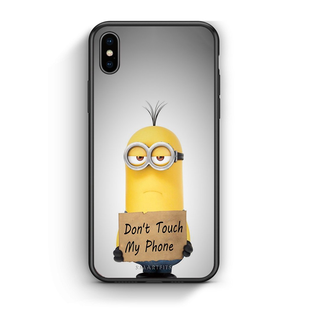 4 - iphone xs max Minion Text case, cover, bumper