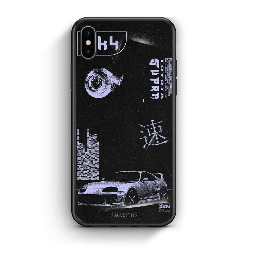 iPhone X / Xs Tokyo Drift Θήκη Αγίου Βαλεντίνου από τη Smartfits με σχέδιο στο πίσω μέρος και μαύρο περίβλημα | Smartphone case with colorful back and black bezels by Smartfits