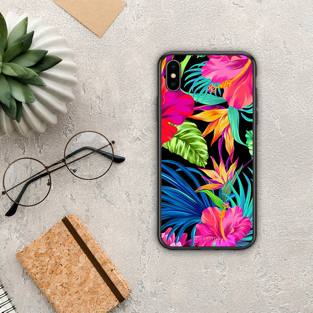 Tropical Flowers - iPhone Xs Max θήκη
