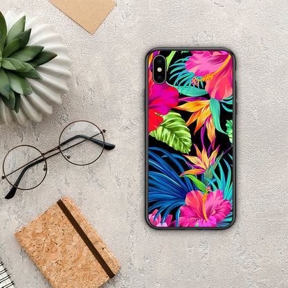 Tropical Flowers - iPhone X / Xs θήκη
