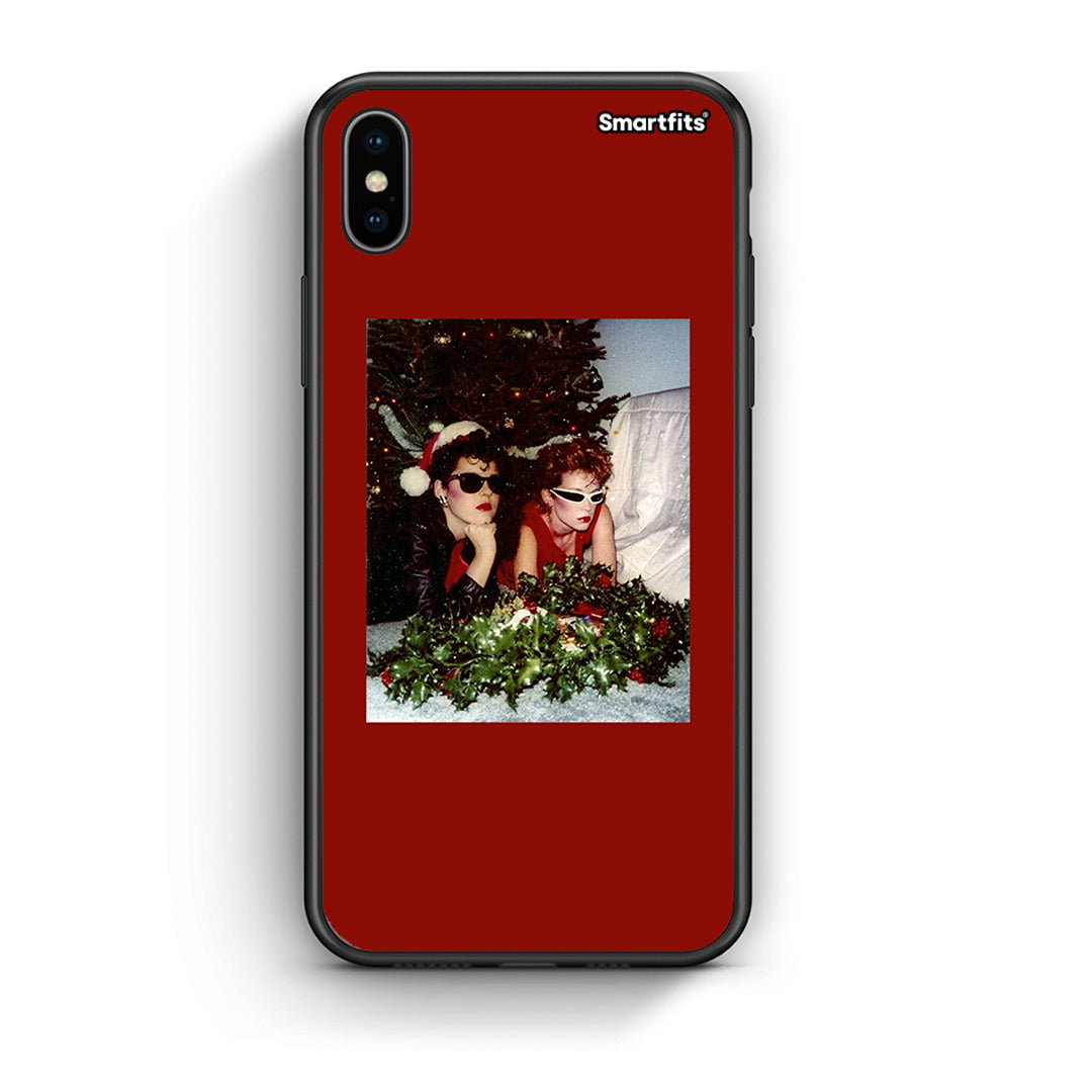 iPhone X/Xs Waiting For Xmas θήκη από τη Smartfits με σχέδιο στο πίσω μέρος και μαύρο περίβλημα | Smartphone case with colorful back and black bezels by Smartfits