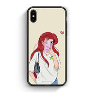 Thumbnail for iphone xs max Walking Mermaid Θήκη από τη Smartfits με σχέδιο στο πίσω μέρος και μαύρο περίβλημα | Smartphone case with colorful back and black bezels by Smartfits