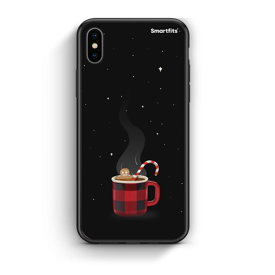 iphone xs max Xmas Bathing θήκη από τη Smartfits με σχέδιο στο πίσω μέρος και μαύρο περίβλημα | Smartphone case with colorful back and black bezels by Smartfits